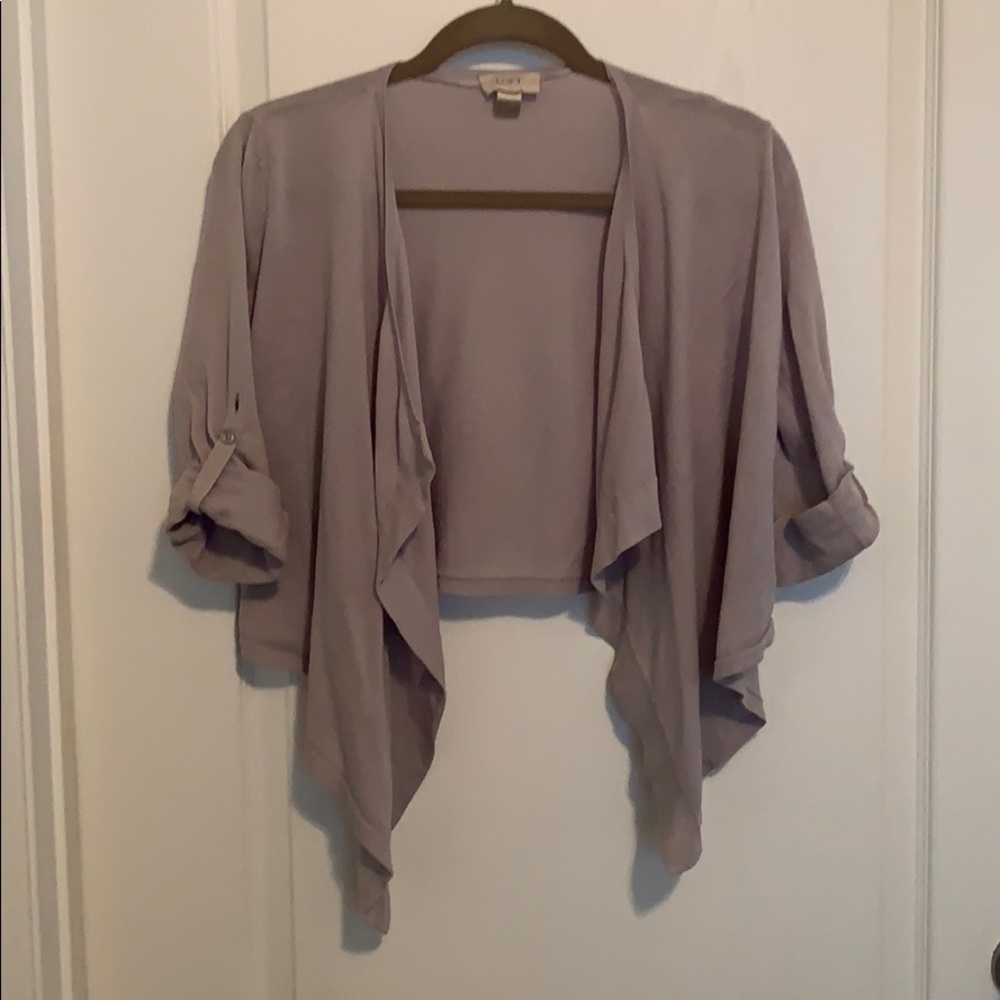 Loft gray cardigan
